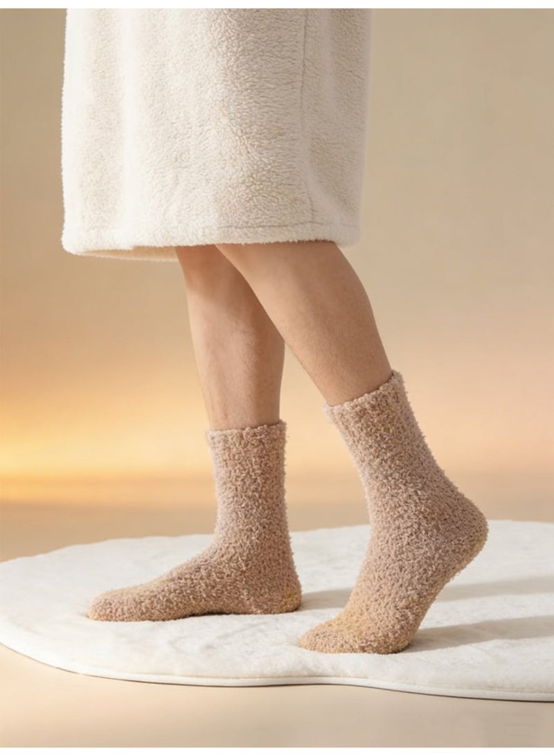 Deyvi Warm & Cozy Ultra-Luxe Cloud Sock for Women & Men - Super Soft Luxurious Fabric Sleep Socks - Image 4